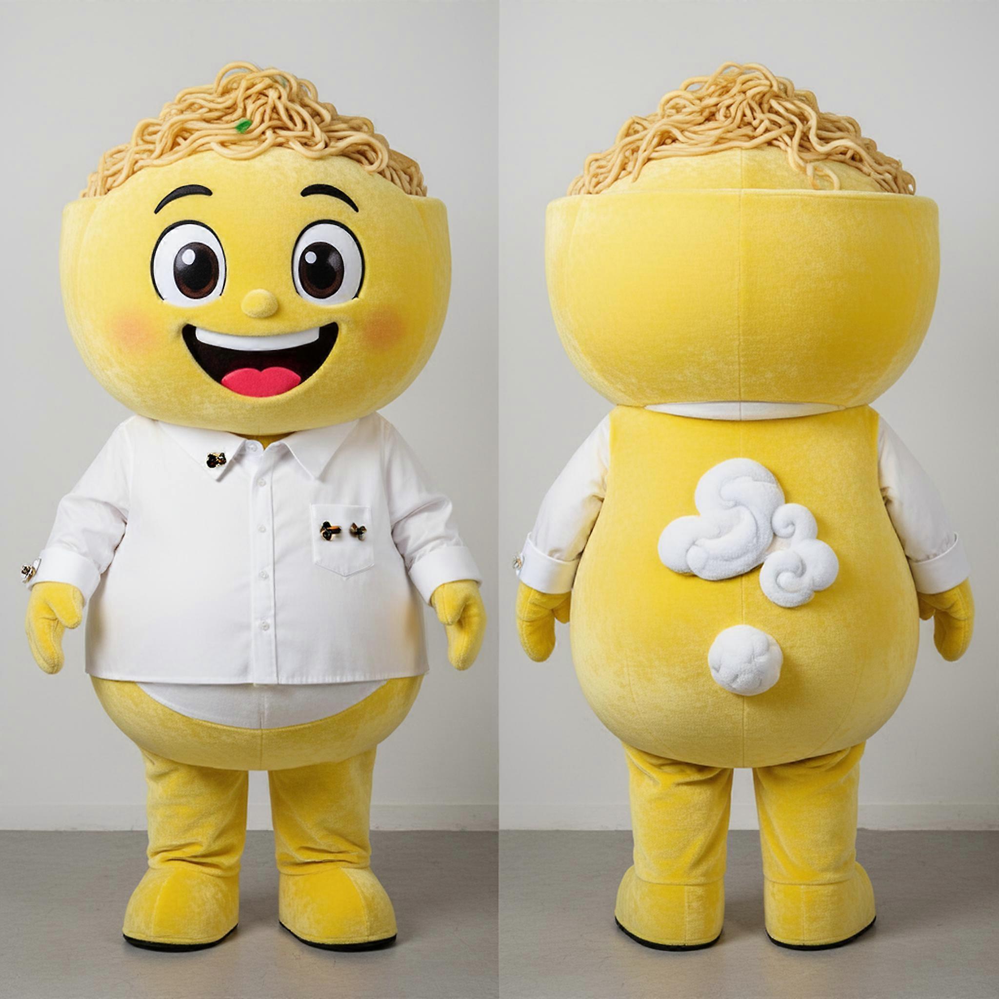 MASTICOT Lemon Yellow Cheerful Ramen Mascot