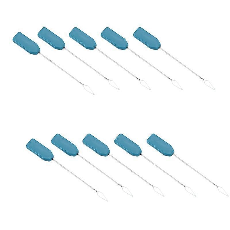 10Pcs Machine Needle Inserter Plastic Threading Aid Quick Sewing Needle Threader Tool for Stitching Tailoring Project