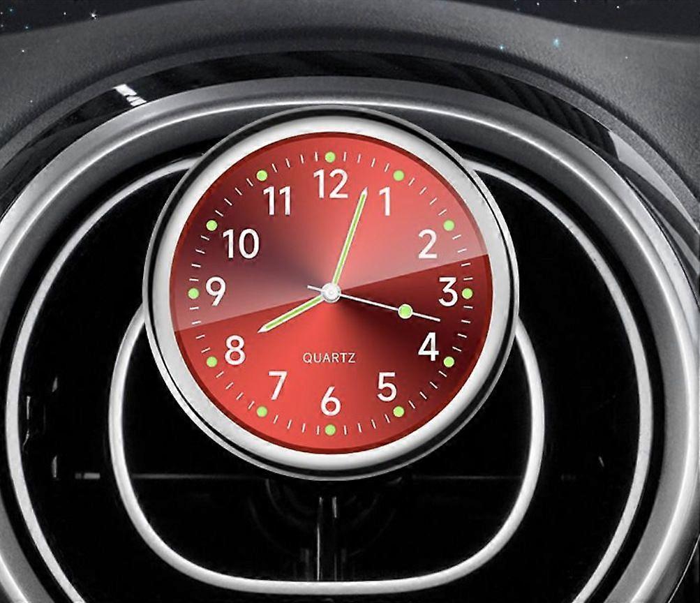 Car clock Quartz clock GOLD red