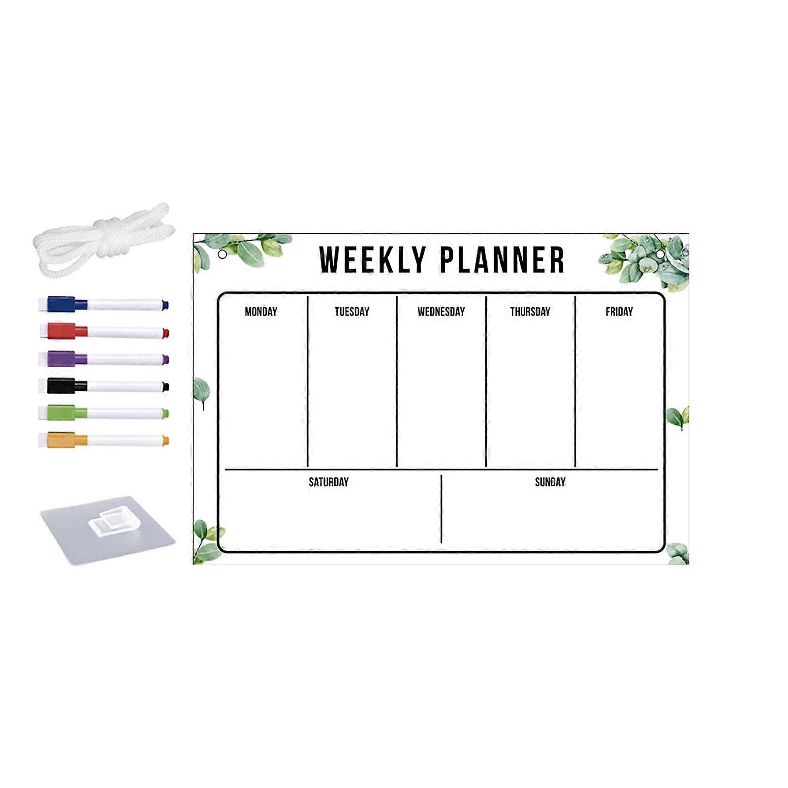 Scratch Proof Reusable Fridge Whiteboard with Acrylic Material