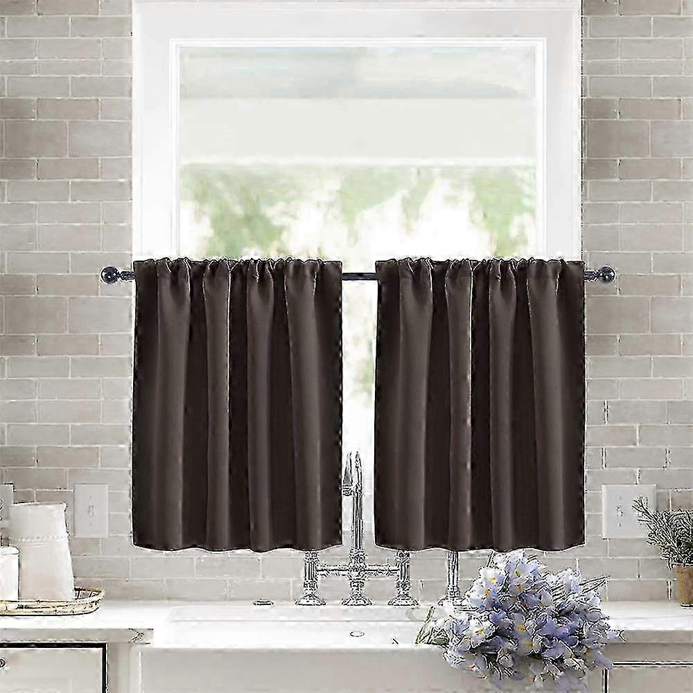 Solid Blackout Curtain 76x60cm