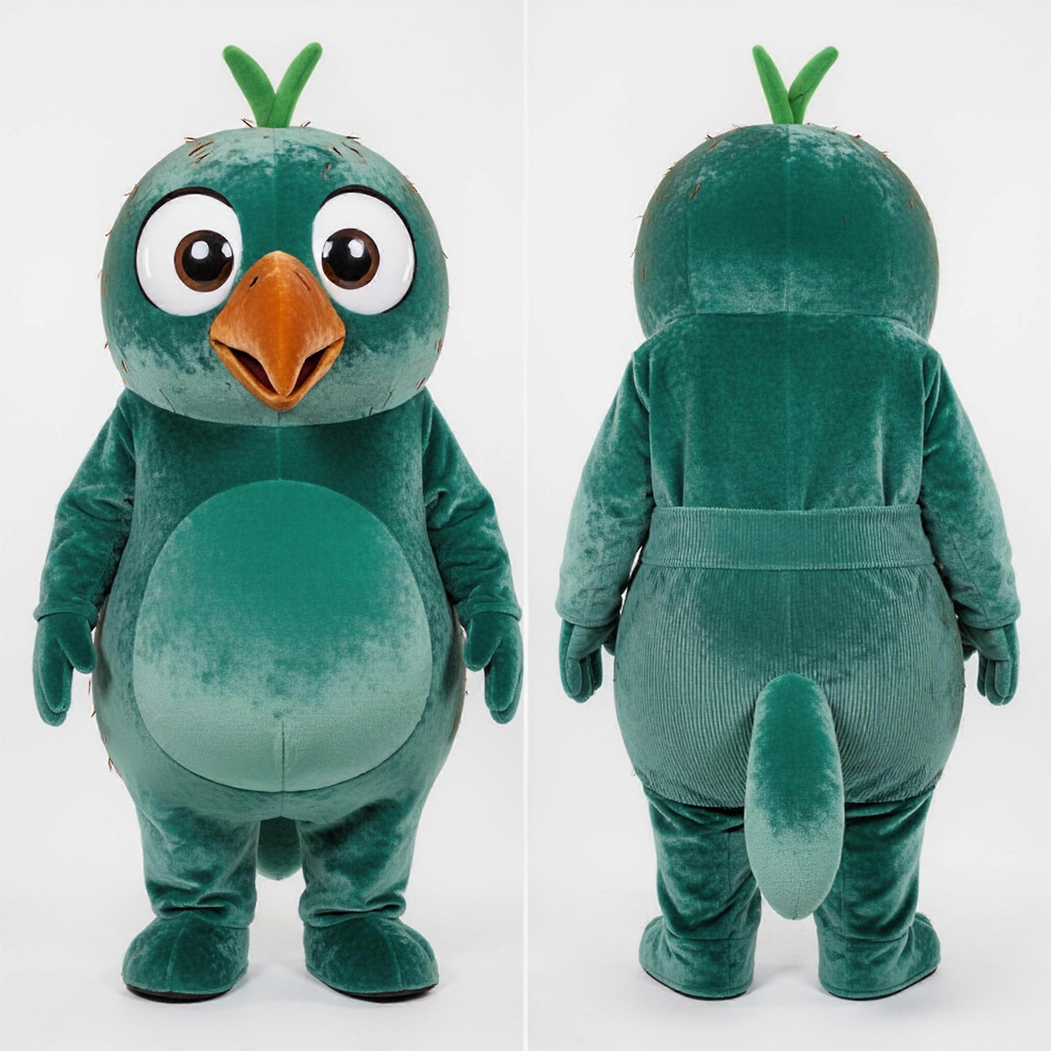 MASTICOT Teal Cartoon Kiwi Mascot