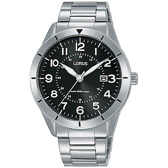 Lorus sport man Quartz analoge man horloge met RH931LX9 roestvrijstalen armband