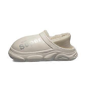 Winterse katoenen pantoffels voor heren en dames, pluche, warm, antislip, waterdichte pantoffels