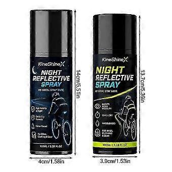 Walking 100ml Night Reflective Spray Clear Reflective Spray Paint for Outdoor Nighttime Cycling Running Weatherproof Safety_jch3