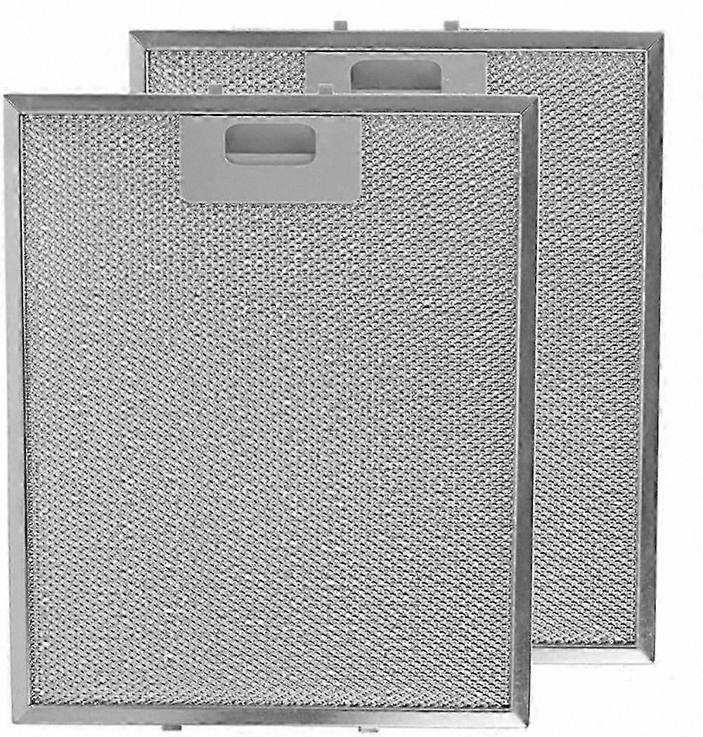 Replacement Grease Filter 300mm x 250mm Metal 2pc Silver