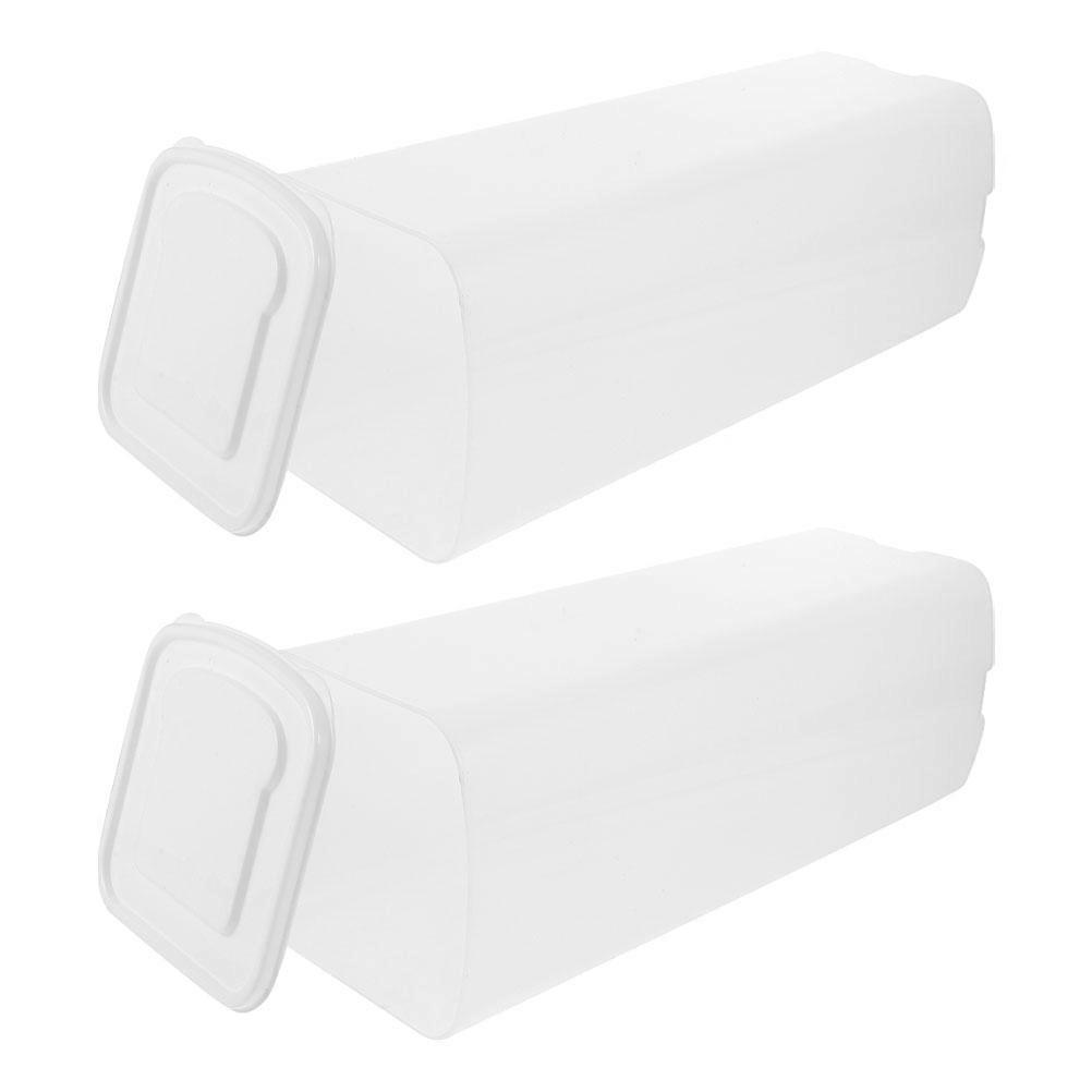 Bread Storage Container Bread Dispenser for Storage 2Pcs Plastic Holder