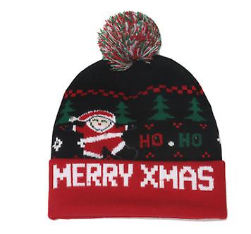 2022 New Arrival Men And Women Ourwarm Led Christmas Hat, Ins Fashion Unisex Knitted Beanie Keep Warm Holiday Cap With Deer Printing For Party