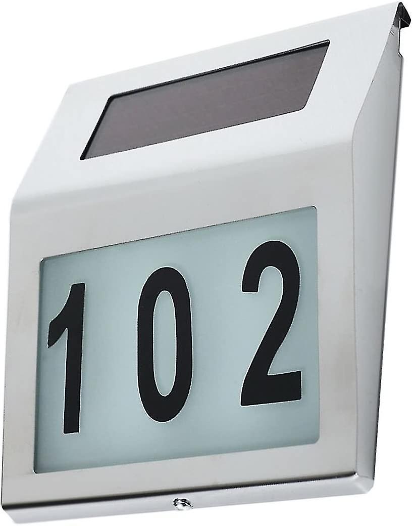 Led Solar Lamp With House Number