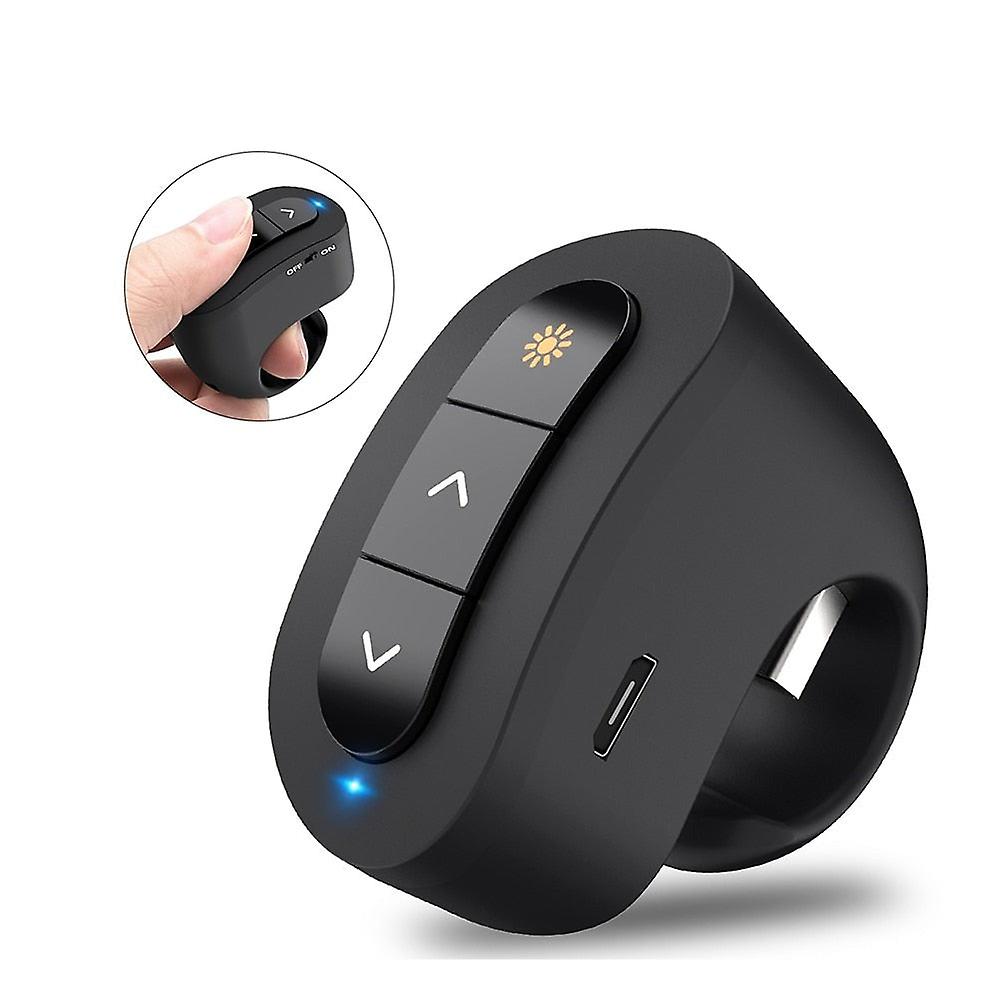 Rechargeable 2.4ghz Wireless Finger Ring Presentation Clicker For Powerpoint Usb Red Lignt Presenter For Pointers Remote Control
