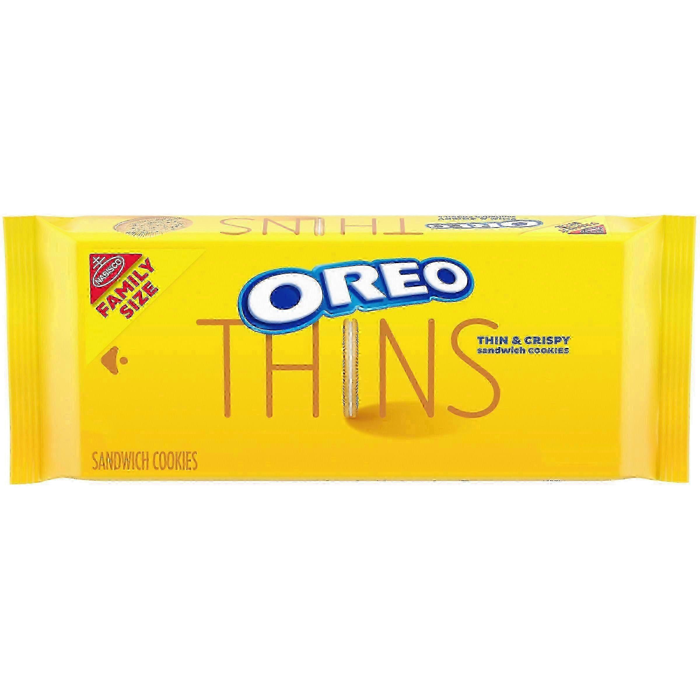 Oreothins Golden Sandwich Cookies, Family Size Pack, 13.1 Oz