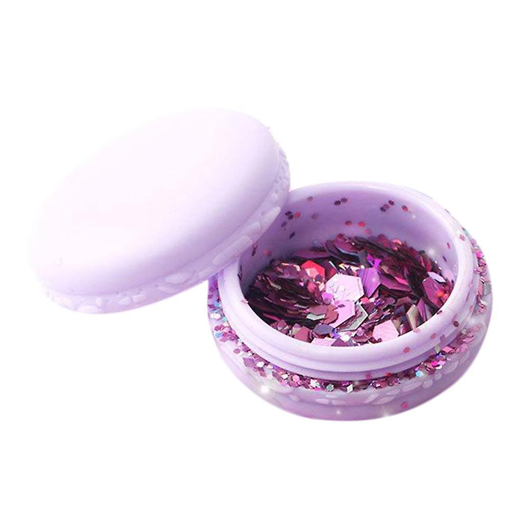 Chunky Holographic Glitter Sequins for Nails  1 dark pink