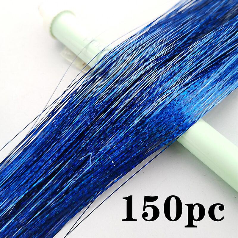 Hippies femininas deslumbrantes com extensões de cabelo de seda arco-íris brilhantes para trançado Headwear Comprimento 120 Cm 150 Fios / pacote