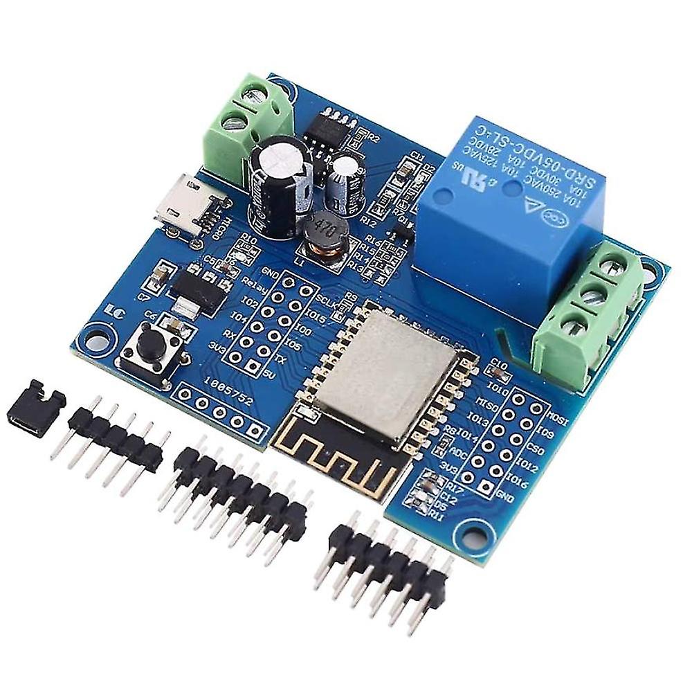 Wifi Relay Controller Module, Dc 5v 8v-80v Esp8266 Wireless Controller Module Esp-12f For Iot Smart