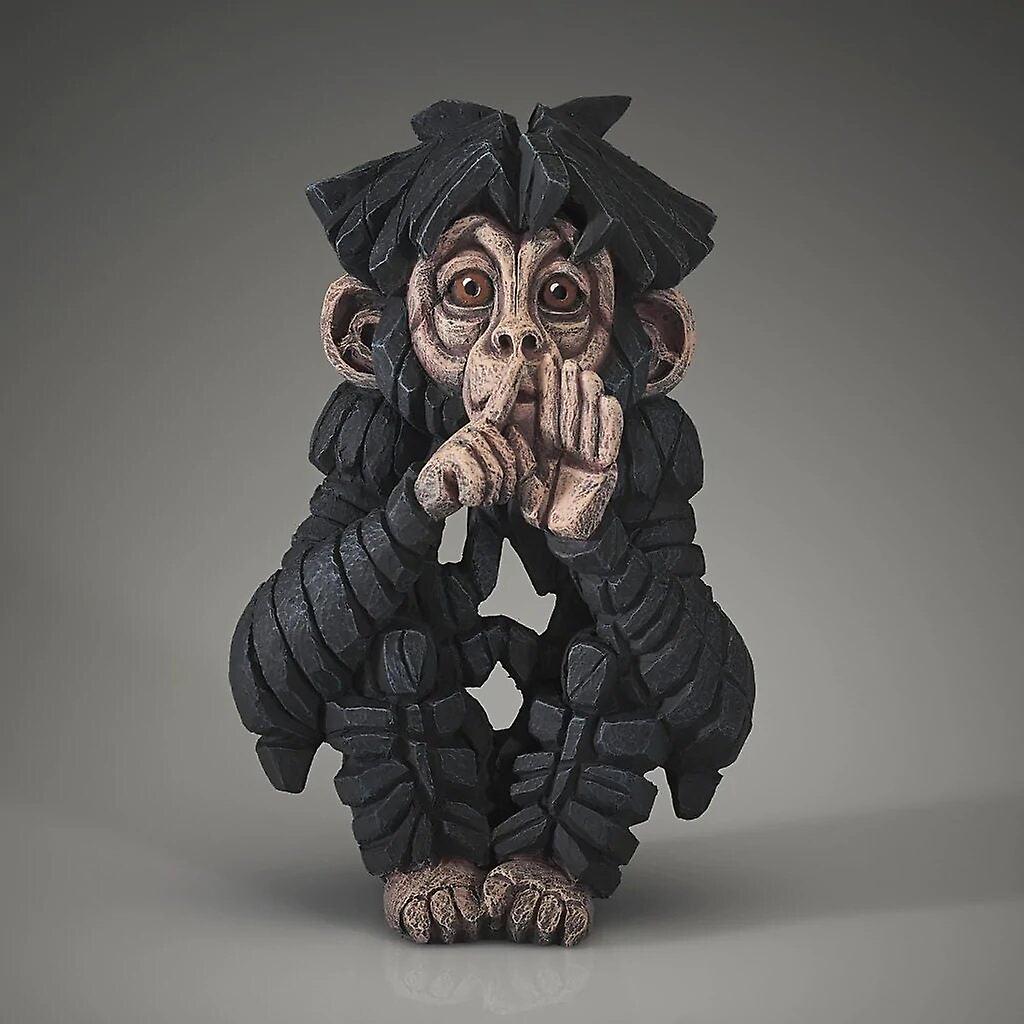 Baby Chimpanzee 'speak No Evil' Sculptures & Statues