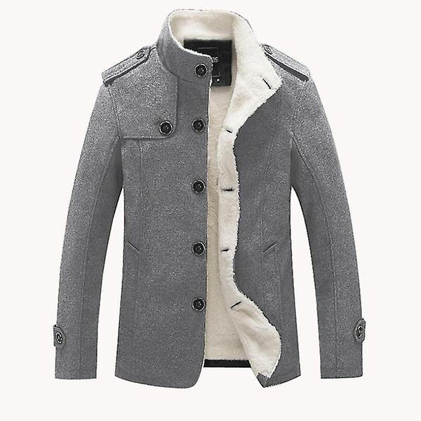 Vinterjackor Män Casual Ytterkläder Tjock Fleece Varma Herrjackor Jaq