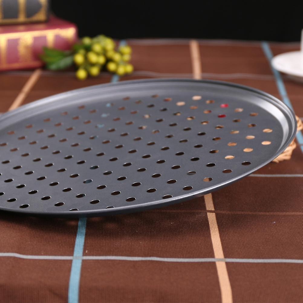 ノンスティックピザパンピザトレイラウンドピザベーキングトレイストロングベーキングツール