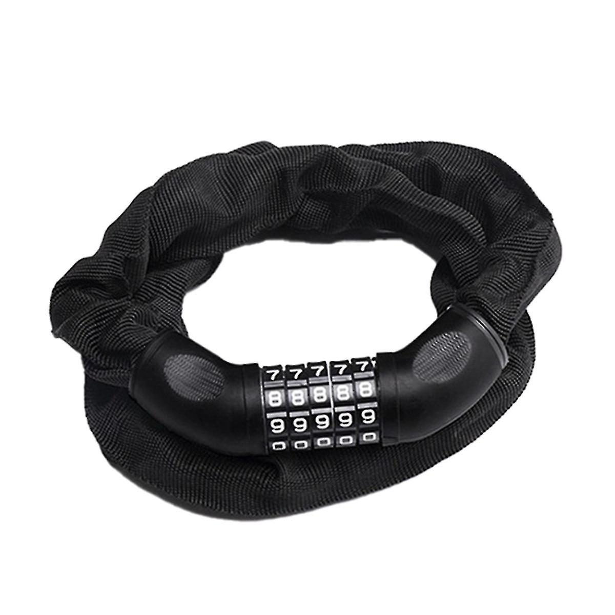 5 Digit Password Anti-theft Bicycle Chain Lock Alloy Steel Motorcycle Scooter Road Bike Lock Cyclin