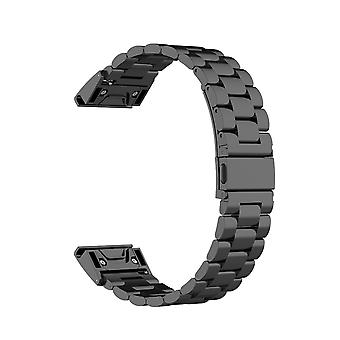 20mm Three Beads Watch Band Replacement Stainless Steel Watch Strap for Garmin Fenix 6S