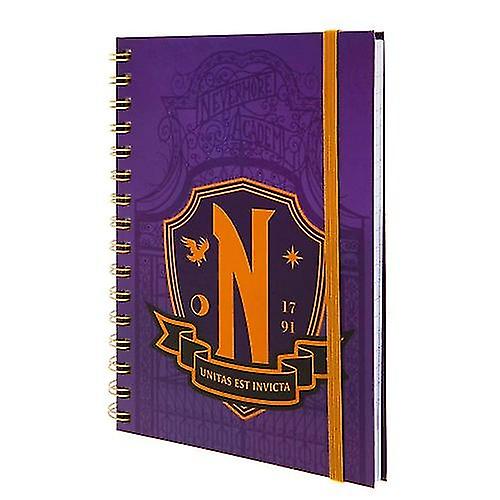Wednesday Nevermore Shield A5 Notebook