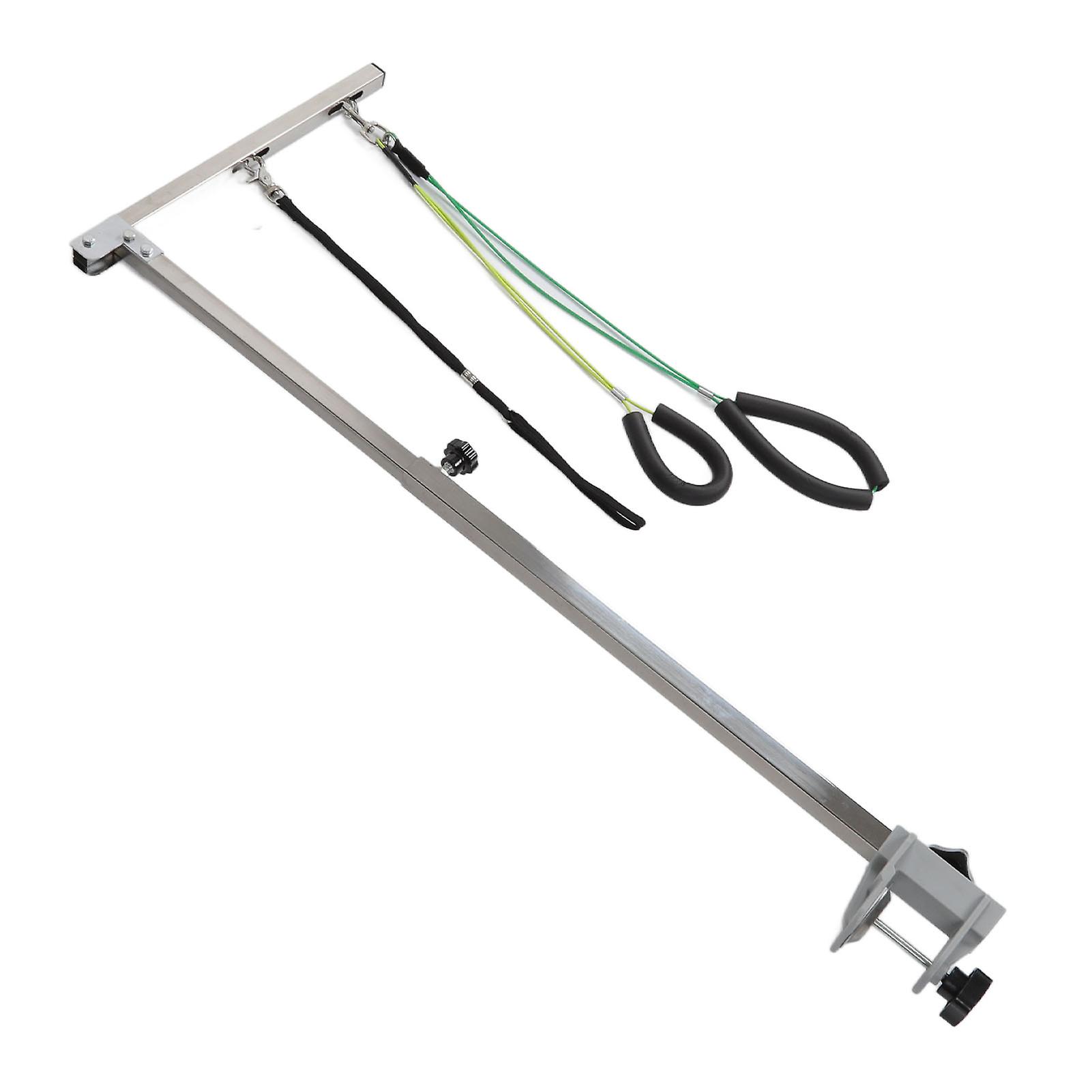 Dog Grooming Table Arm Height Adjustable 35in Foldable Dog Grooming Arm with Clamp and Noose
