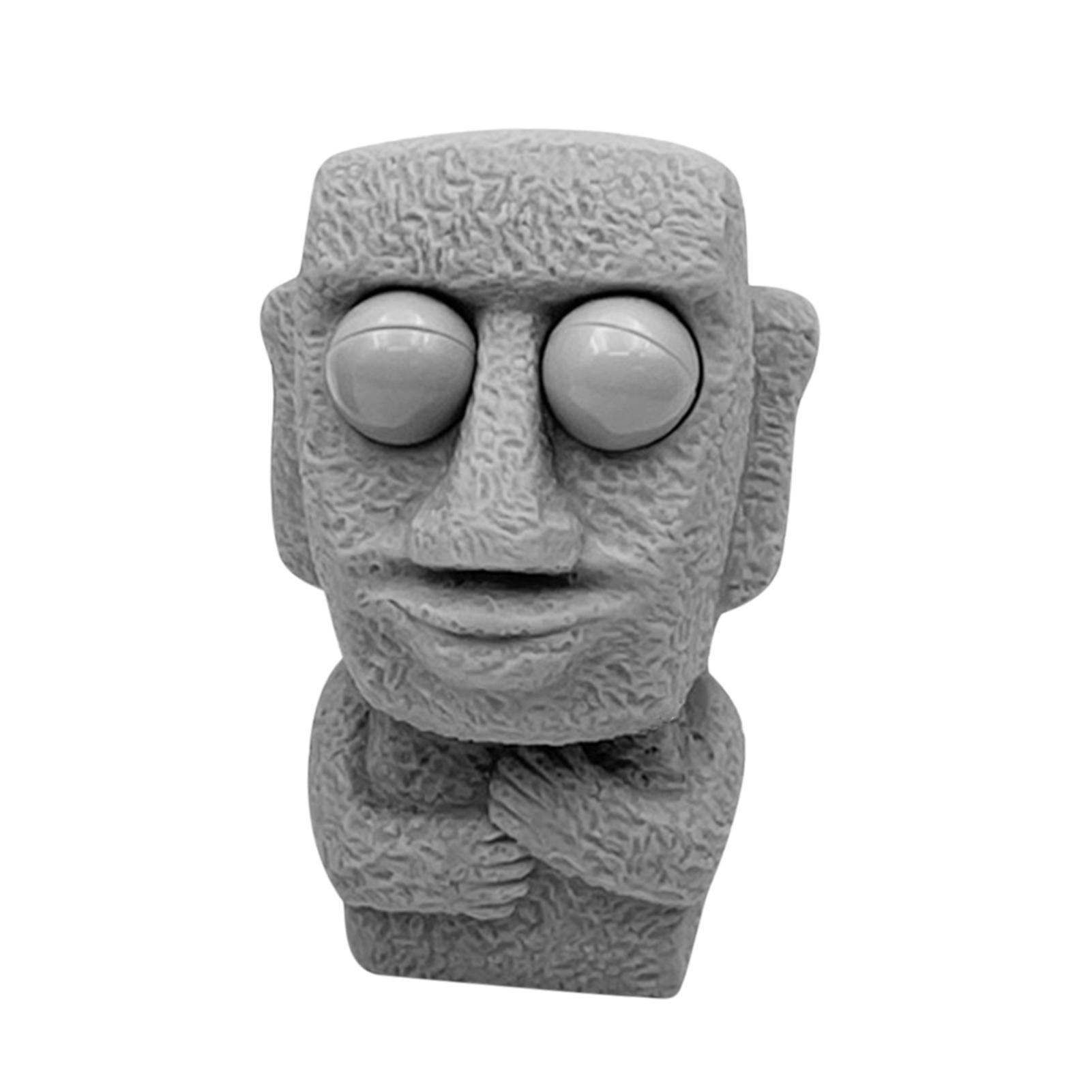 Squeezing Toys with Pop Out Eyes Mini Rock Man Stress Relief for Kids Teens