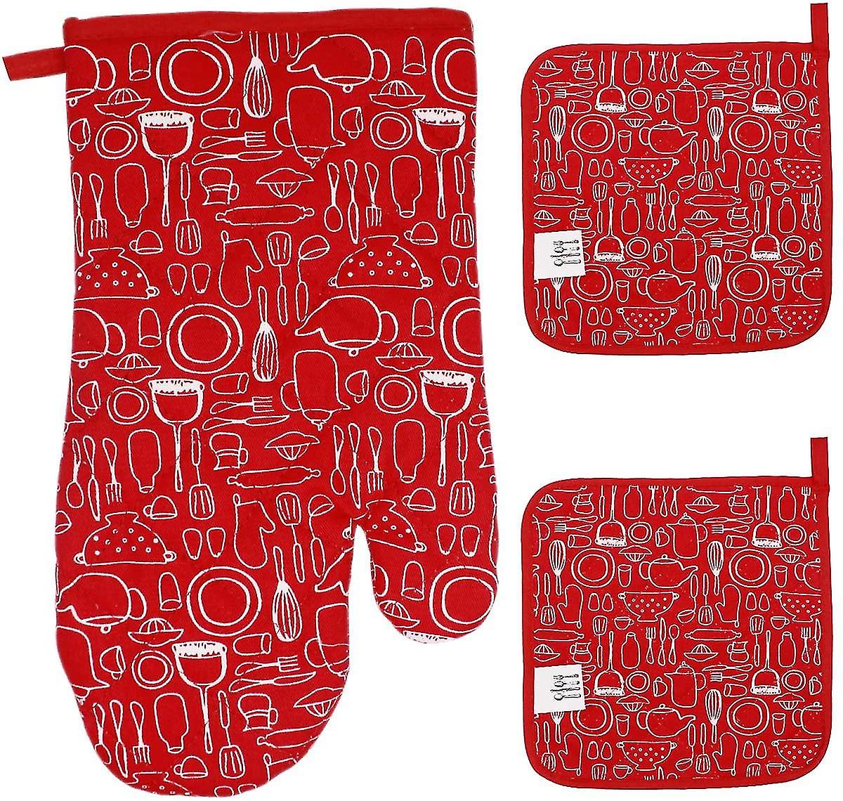 Baking Gloves Oven Gloves Heat-resistant Suitable For Cooking