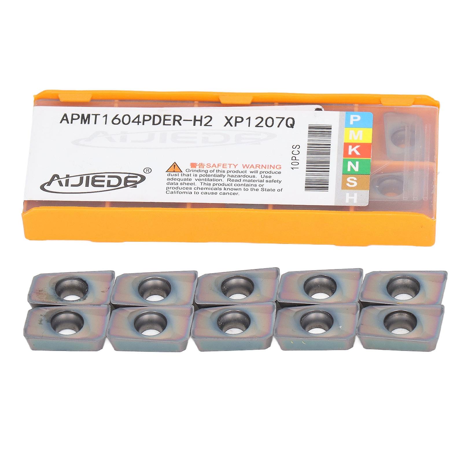 10PCS CNC Milling Inserts High Hardness Cemented Carbide Turning Inserts for Steel Processing