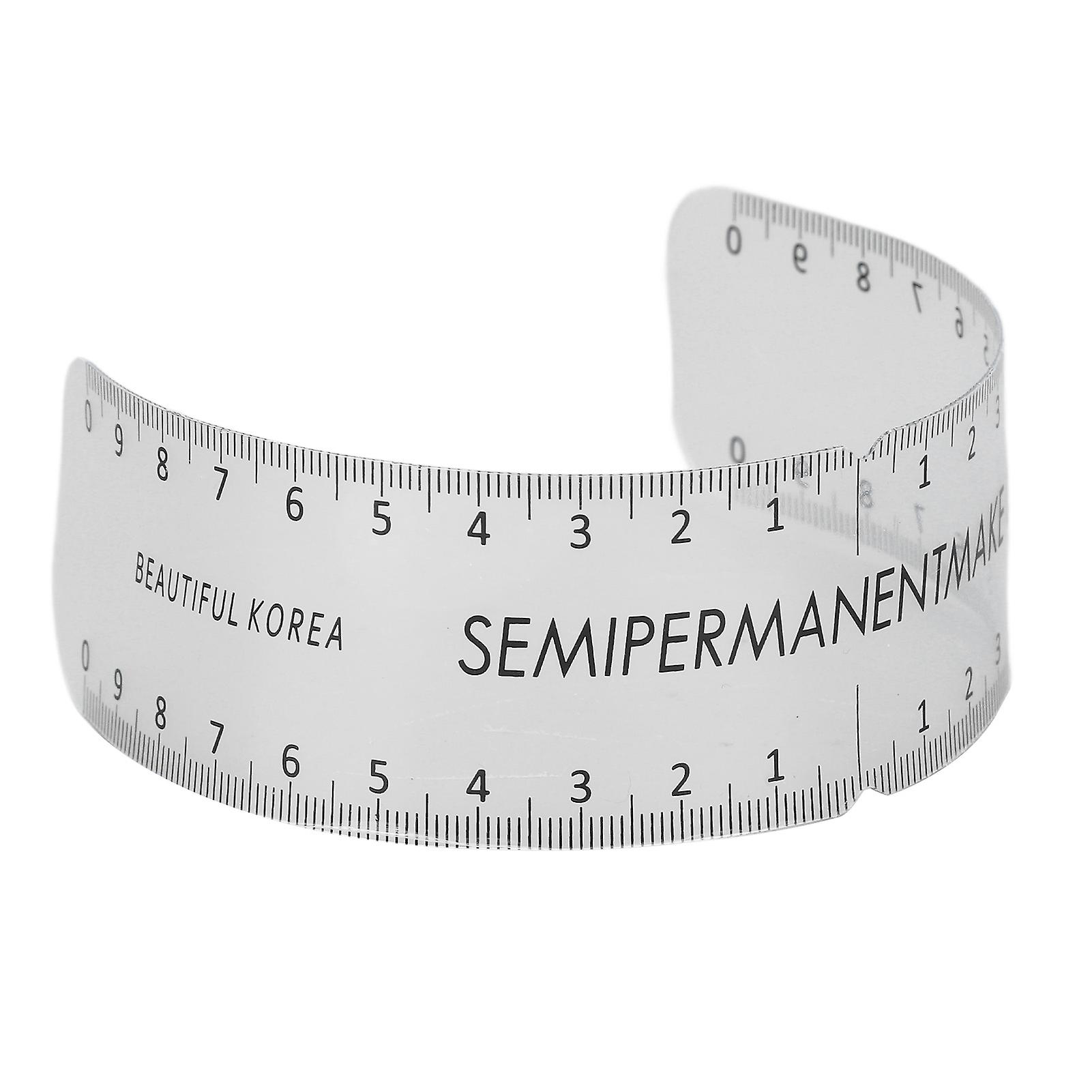 Eyebrow Stencil Ruler Accurate Eyebrow Template Measuring Ruler Reusable DIY Makeup Tool 