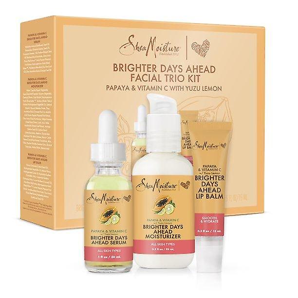 Sheamoisture Facial Trio Skin Care Kit For Dull, Dry Skin Papaya And  Vitamin C Sulfate-free Skin Care With Serum