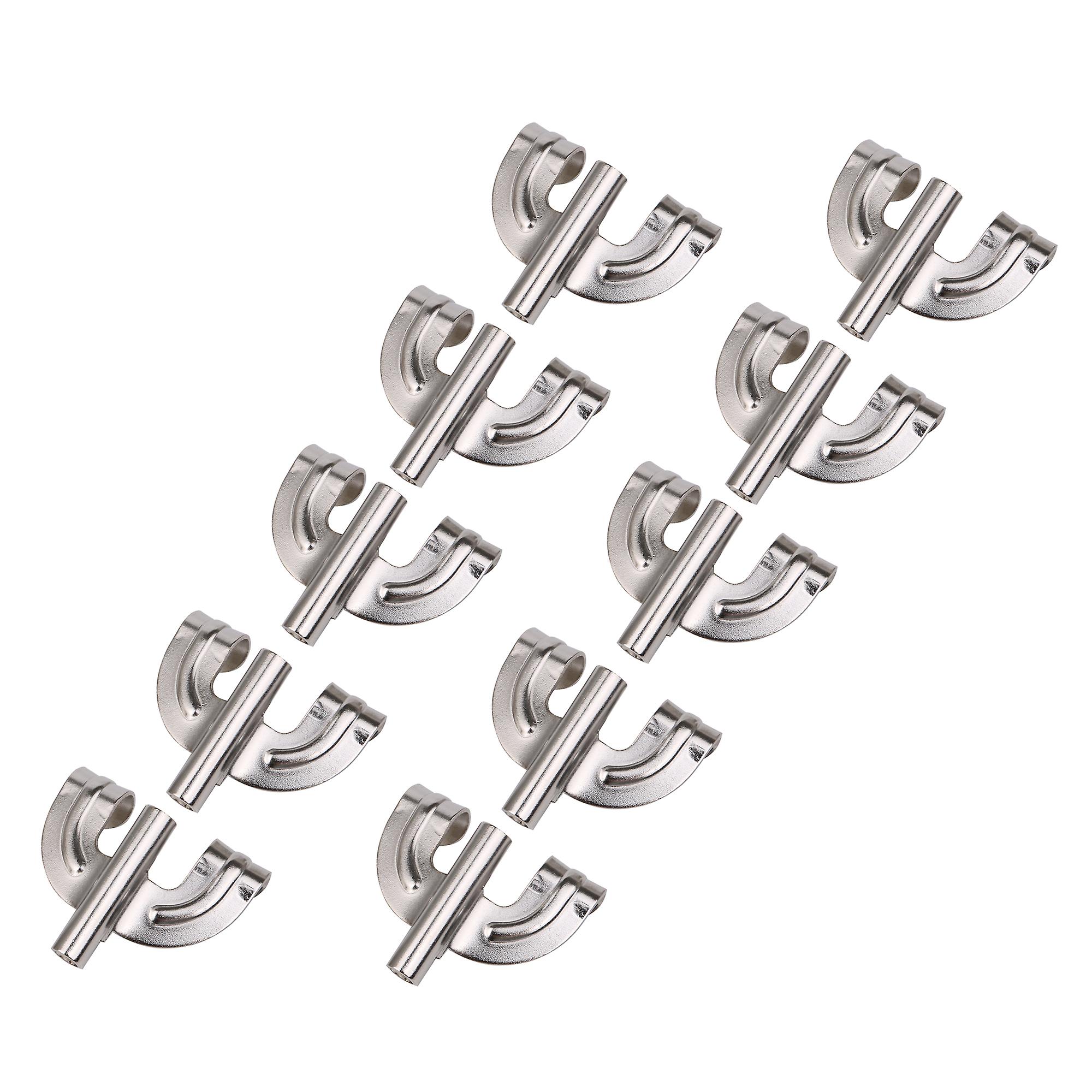 10Pcs Bass Drum Claws Mount Silver 2.22x1.69inch for Instrument Repair