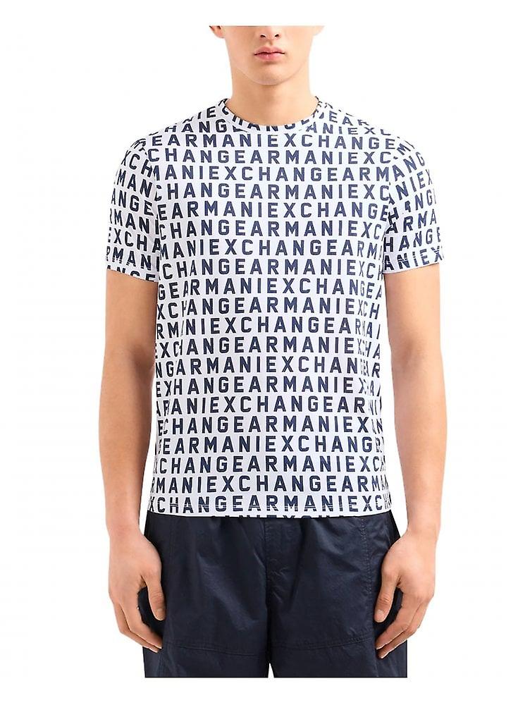 Men's Armani Exchange Logo Tshirt White 
