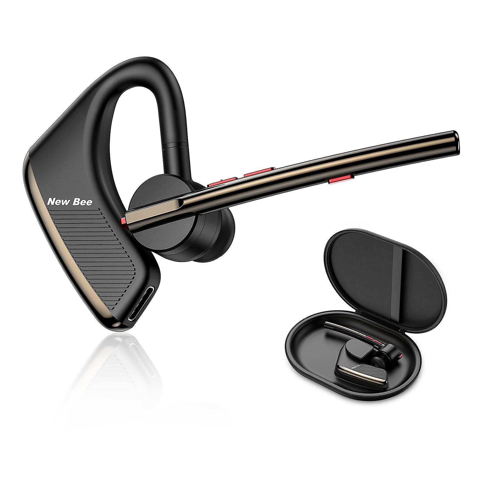 New Bee M50 Wireless BT5.2 Headset Hands-Free Earbud with Noise Cancelling Microphone for Office