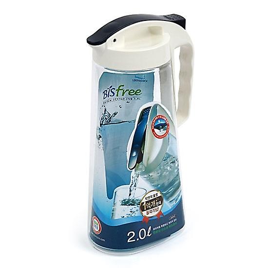 LocknLock Hydration Tritan Spring Jug with Lid Durable Fridge Door Pitcher - 2 L