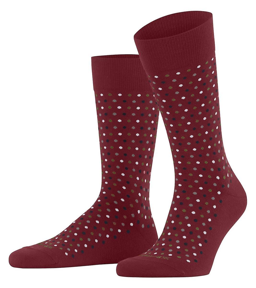 Burlington Dot Socks - Cranberry Red