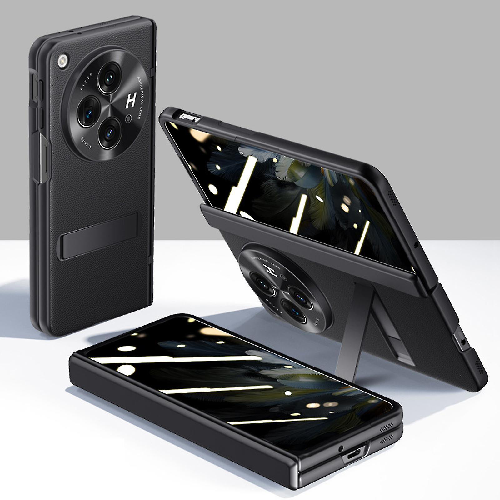 For Oneplus Open Case With Privacy Screen Protector & Hinge Protection, Luxury Protective Slim For Oneplus Open Cover With Kickstand