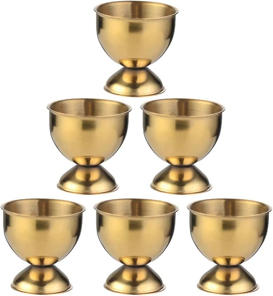 6 Stück Eierständer Edelstahl Eierbecher Gold Eierhalter Eierablage Eierablage für Kinder Osterei
