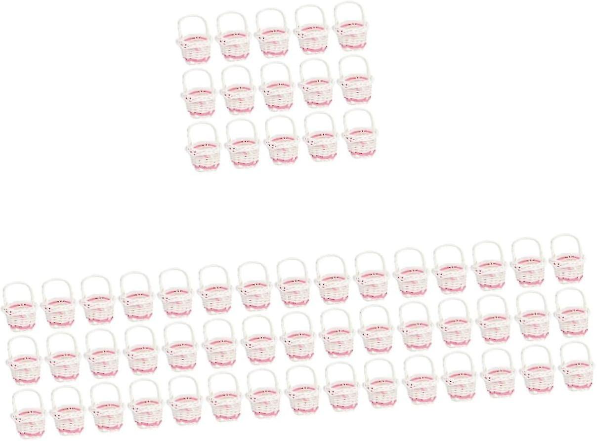 60 Pcs Alipis Shopping Baskets - Small Candy Baskets, Decorative Flower Baskets