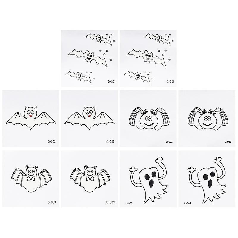 10pcs Halloween Theme Sticker For Halloween Decorations