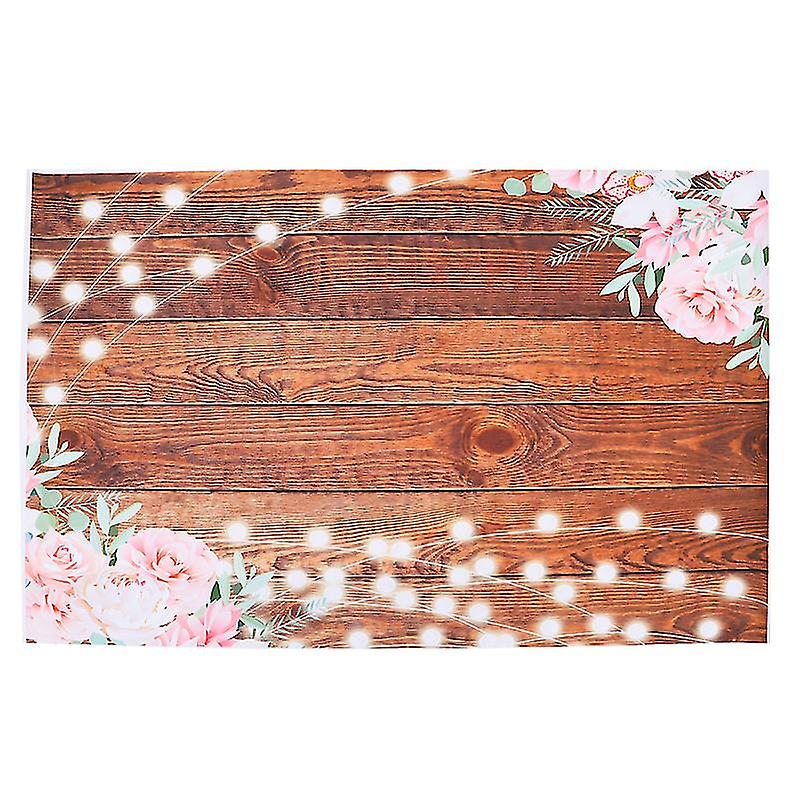 1pcs Wood Pattern Flower Backdrop