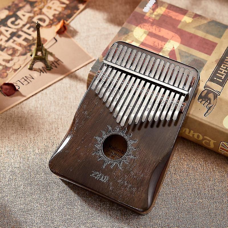 Thumb Piano Kalimba Wood Music Instrument 17 Key Kids Gifts Finger Piano Portable Musical Keyboard K