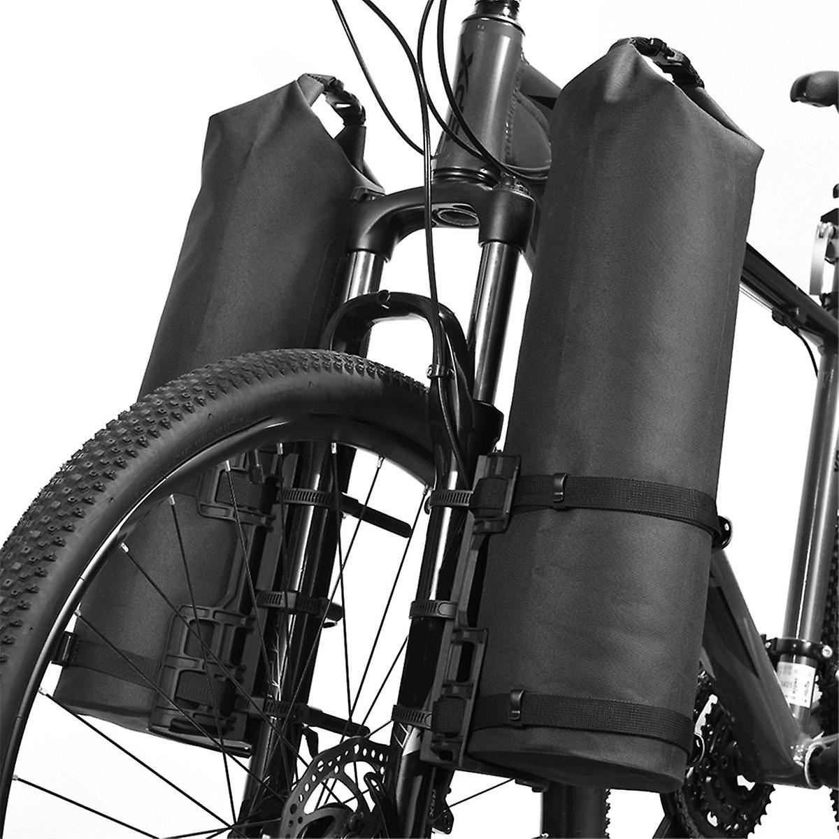 2 PCS Portable Waterproof Bike Fork Bag Mounting Seat Electric Scooter Bag Mount Base Bicycle Front