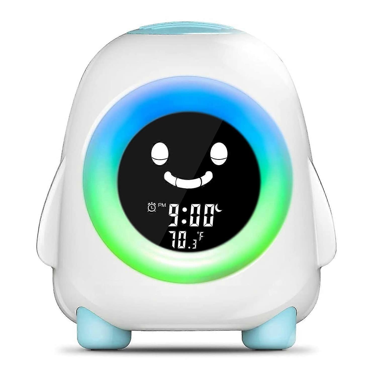 Trainer del sonno per bambini Wake Up 5 Colori 5 Luci Sveglia Comodino Orologio Temperatura Ragazzi Ragazze