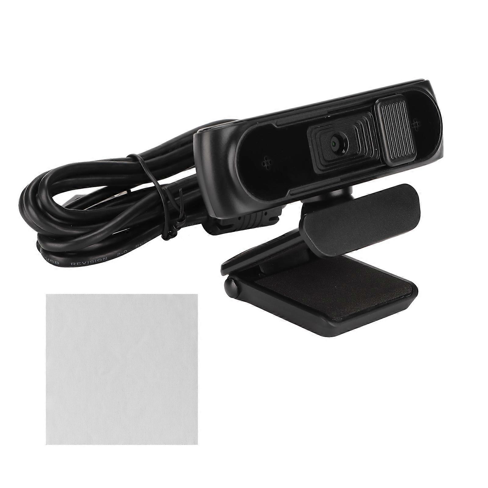 Hd Webcam 1080p Autofocus Plug And Play Computer Camera With Mic For Online Learning Teaching Meeting Black