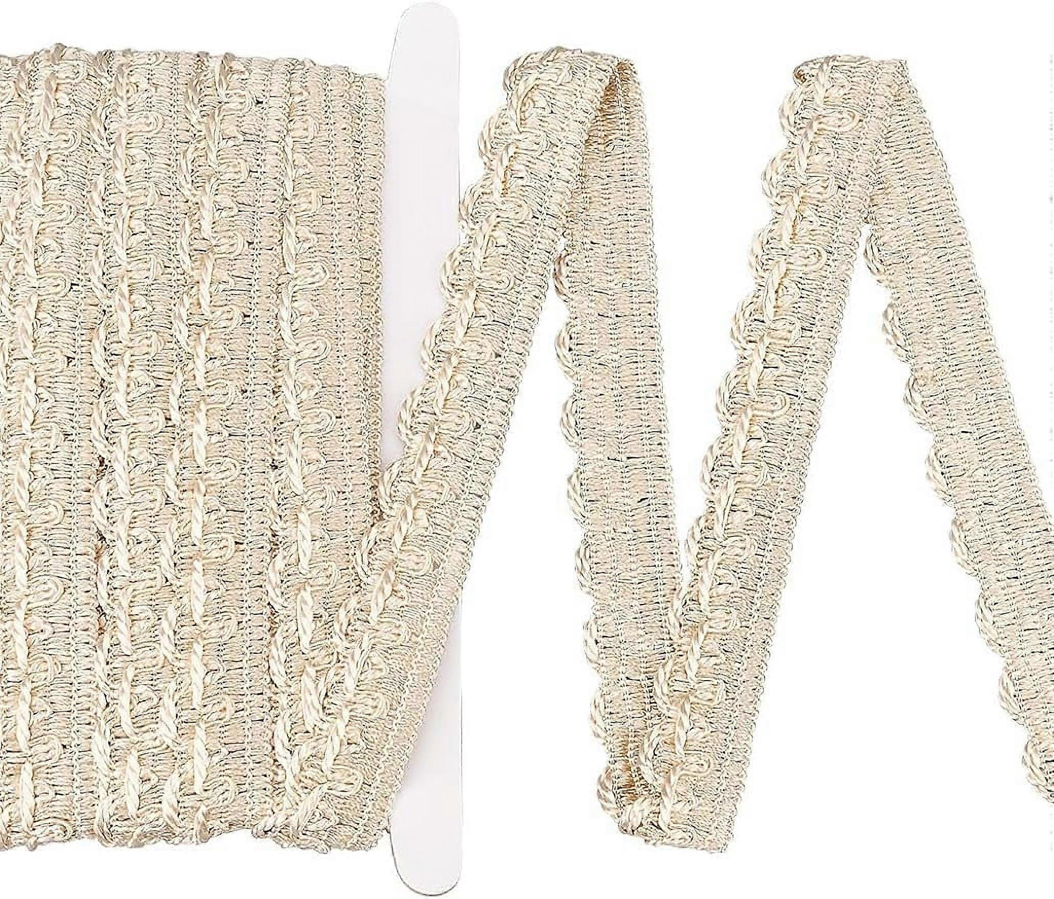 8.75Yards Braid Trim 1 Inch Wide Polyester Woven Trim Curtain Lace Trim Decorative Gimp Trim