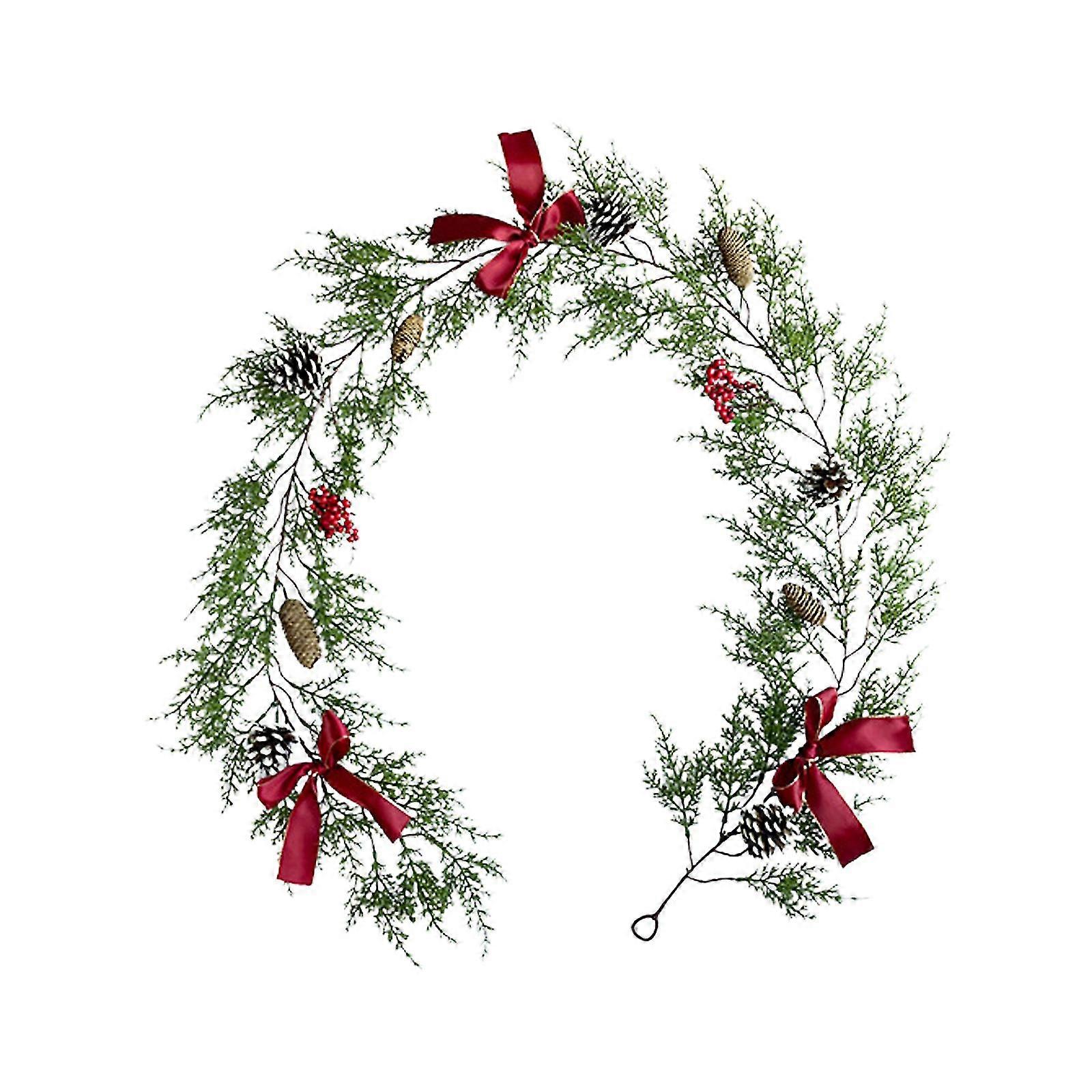 hg Artificial Christmas Wreath Pine Needle Wreath Natural Rustic Decor