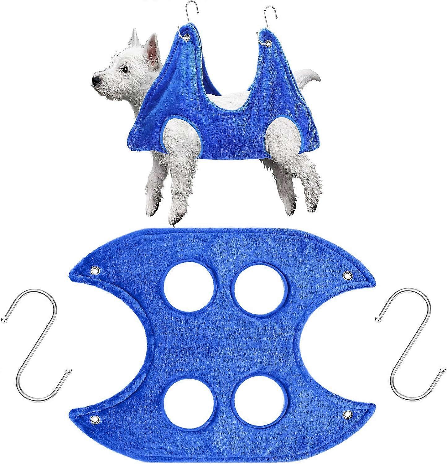 Pet Hammock Helper Towel Dog Grooming Hammock Pet Restraint Bag Multifunctional Pet Cat Bath Towel Dog for Bathing Washing Grooming Trimming Nail Clip