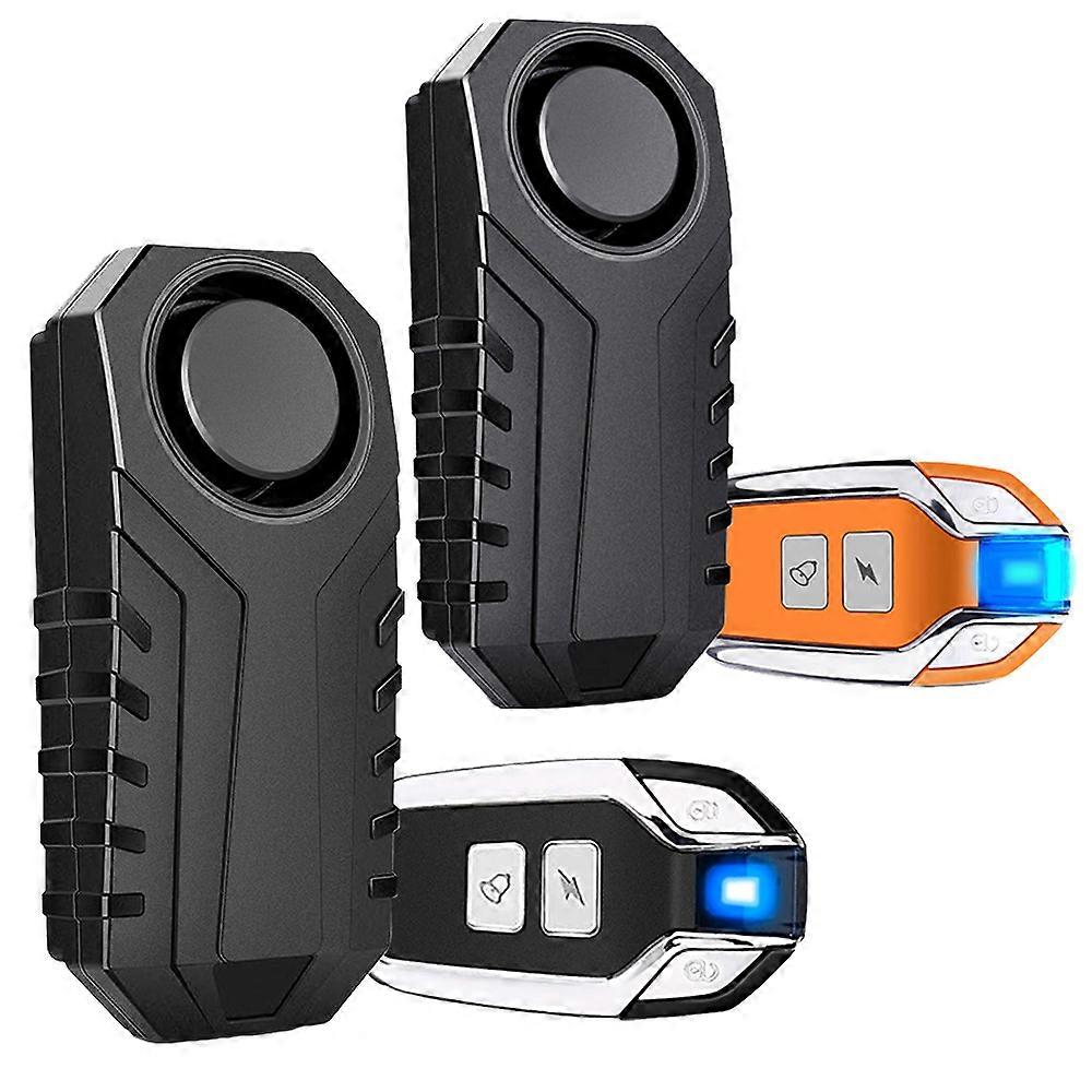 Ouspow Motorcycle Bike Wireless Remote Control Alarm Vibration Sensor 113dB Loud Waterproof Security Alarm~8910