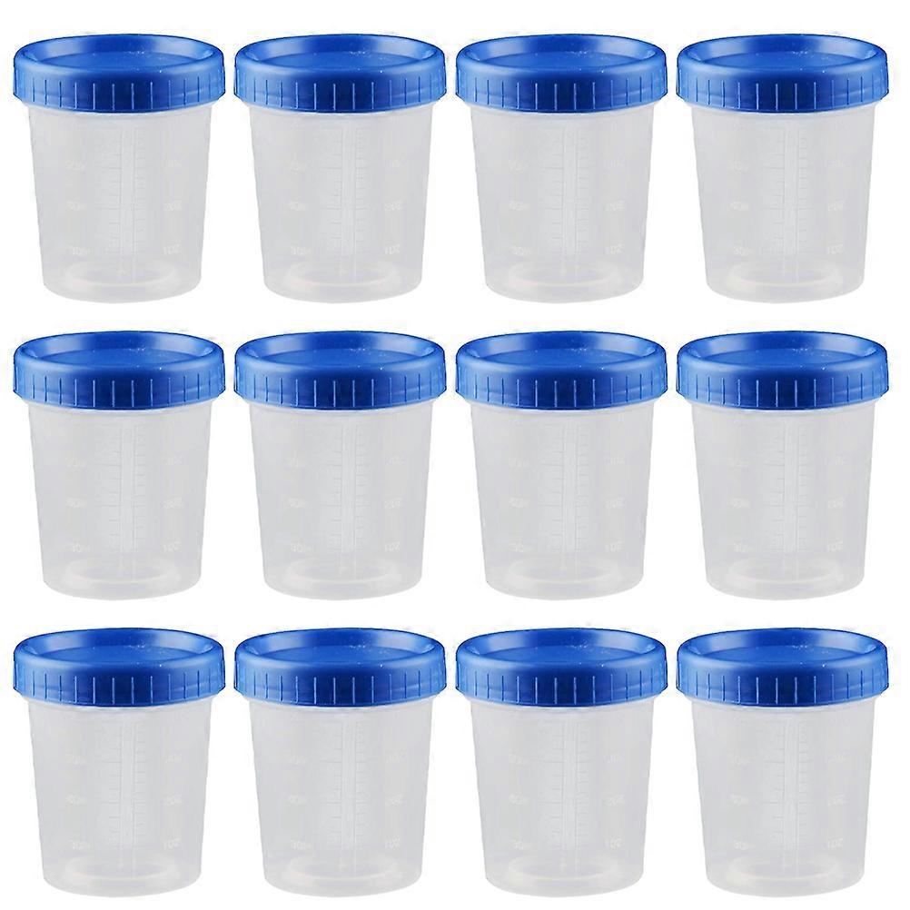 25pcs 120ml Measuring Cups Plastic Specimen Cups Sample Cups for Laboratory