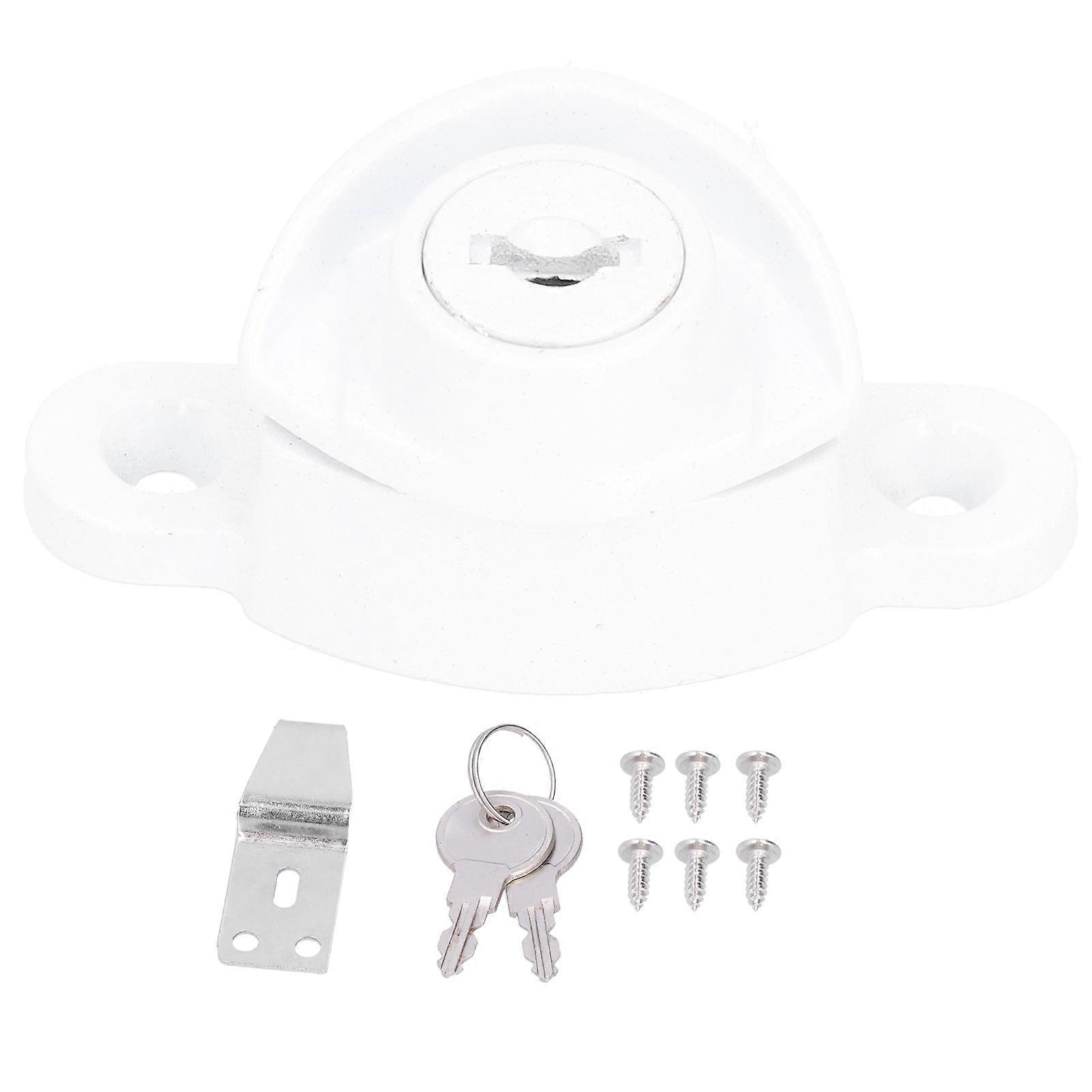 Window Lock Childproof Security Lock White Antitheft Sash Lock Zinc Alloy Sliding Door Lock